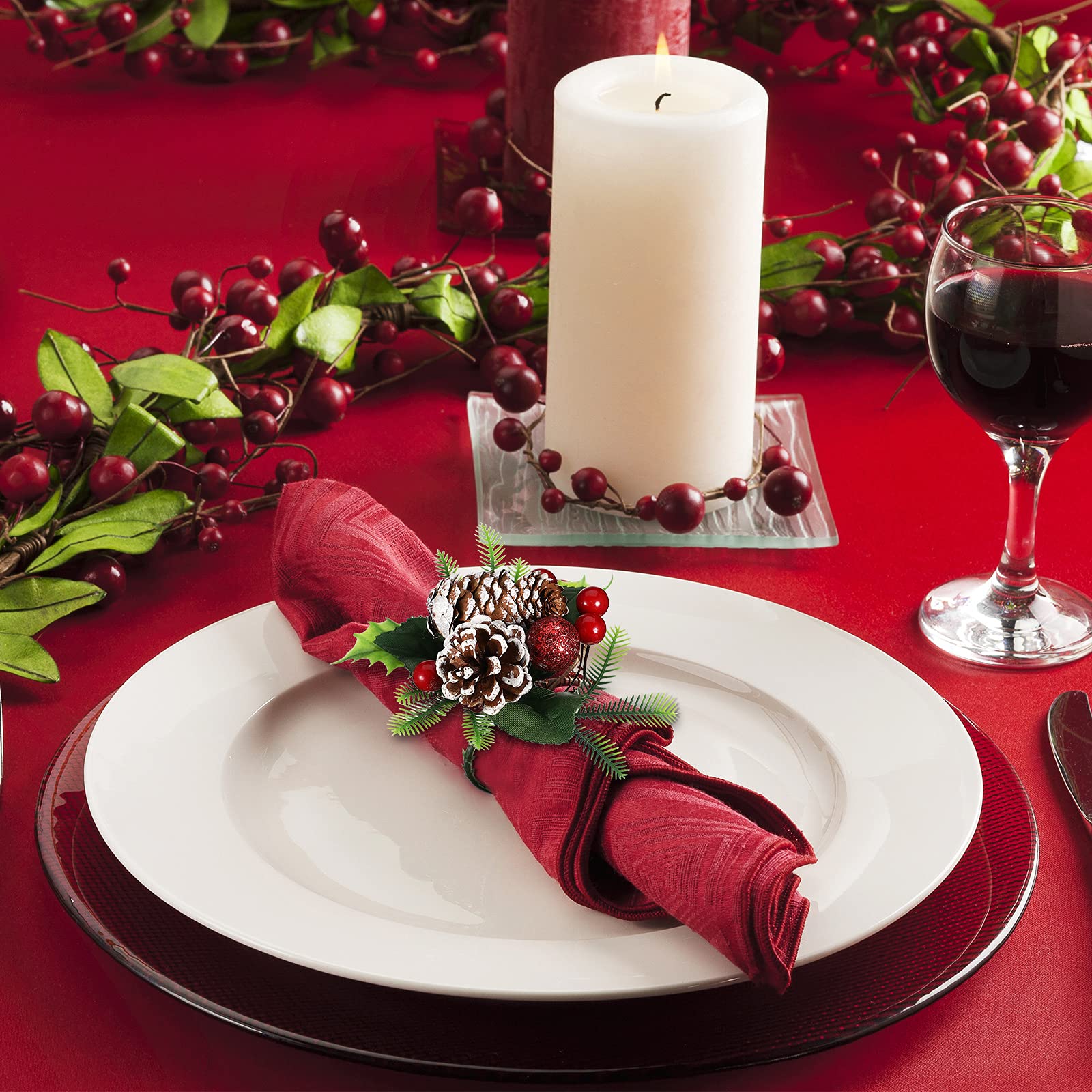 Patelai pinecone napkin rings ideal for dinner tables and gatherings