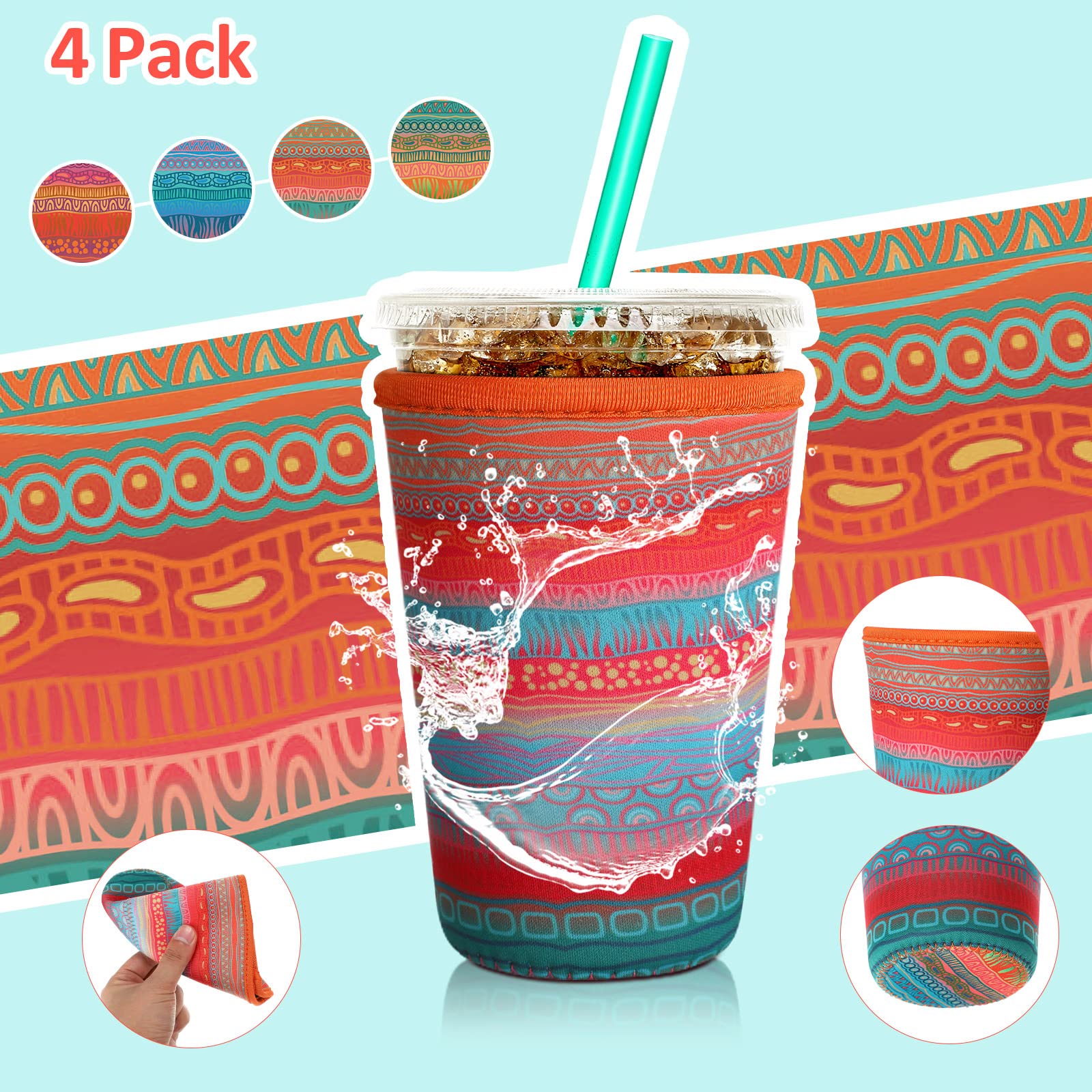 Patelai reusable sleeve set reduces waste while keeping beverages at the right temperature