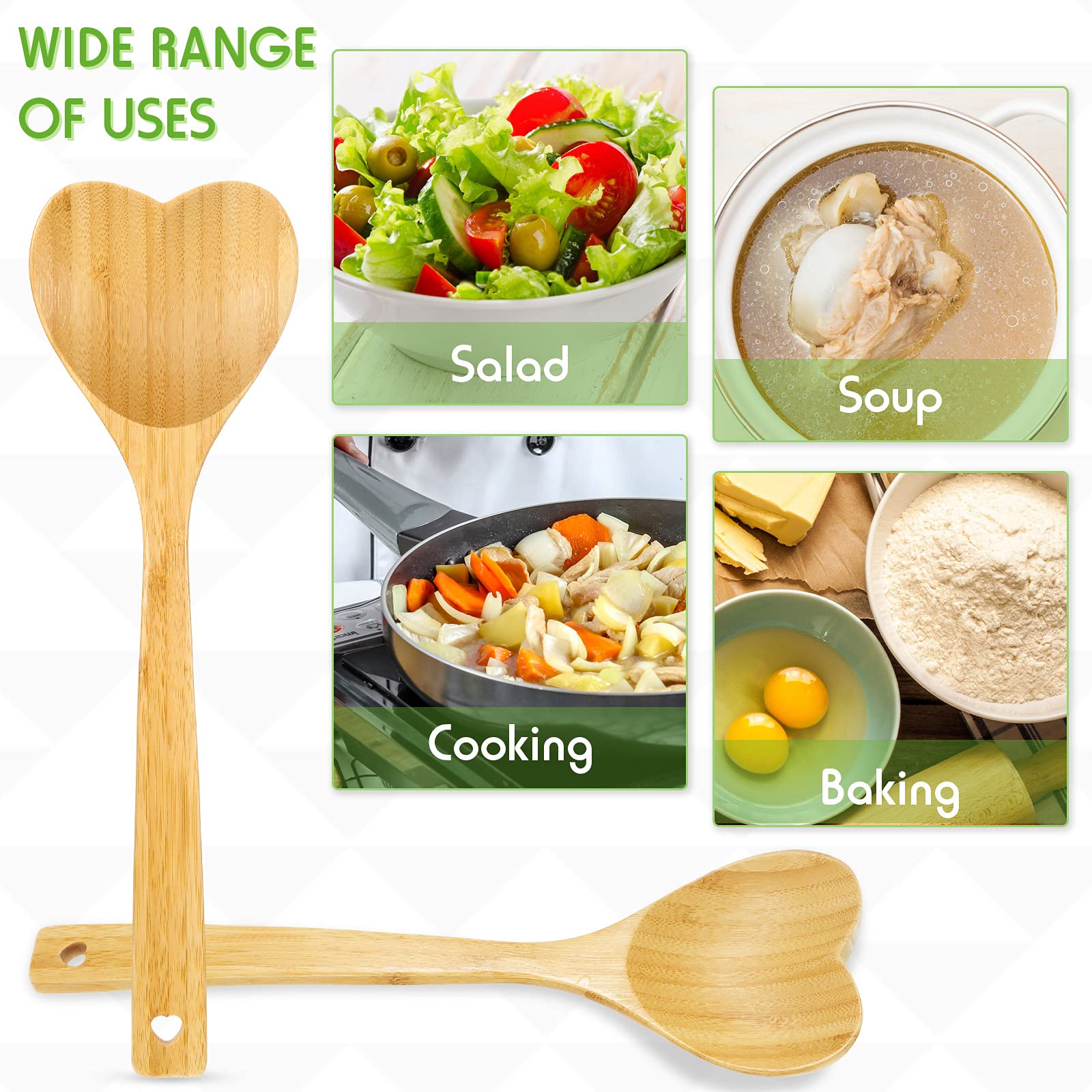 Patelai romantic design heart spoon adds charm to cooking moments.