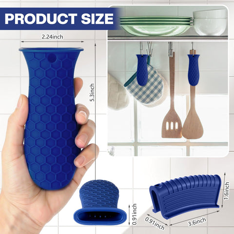Patelai hanging-design silicone holder in navy for easy storage
