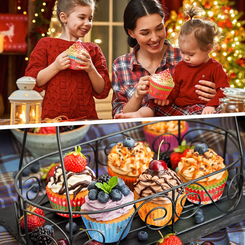 Patelai snowflake-pattern liners create elegant bites for Christmas events and weddings