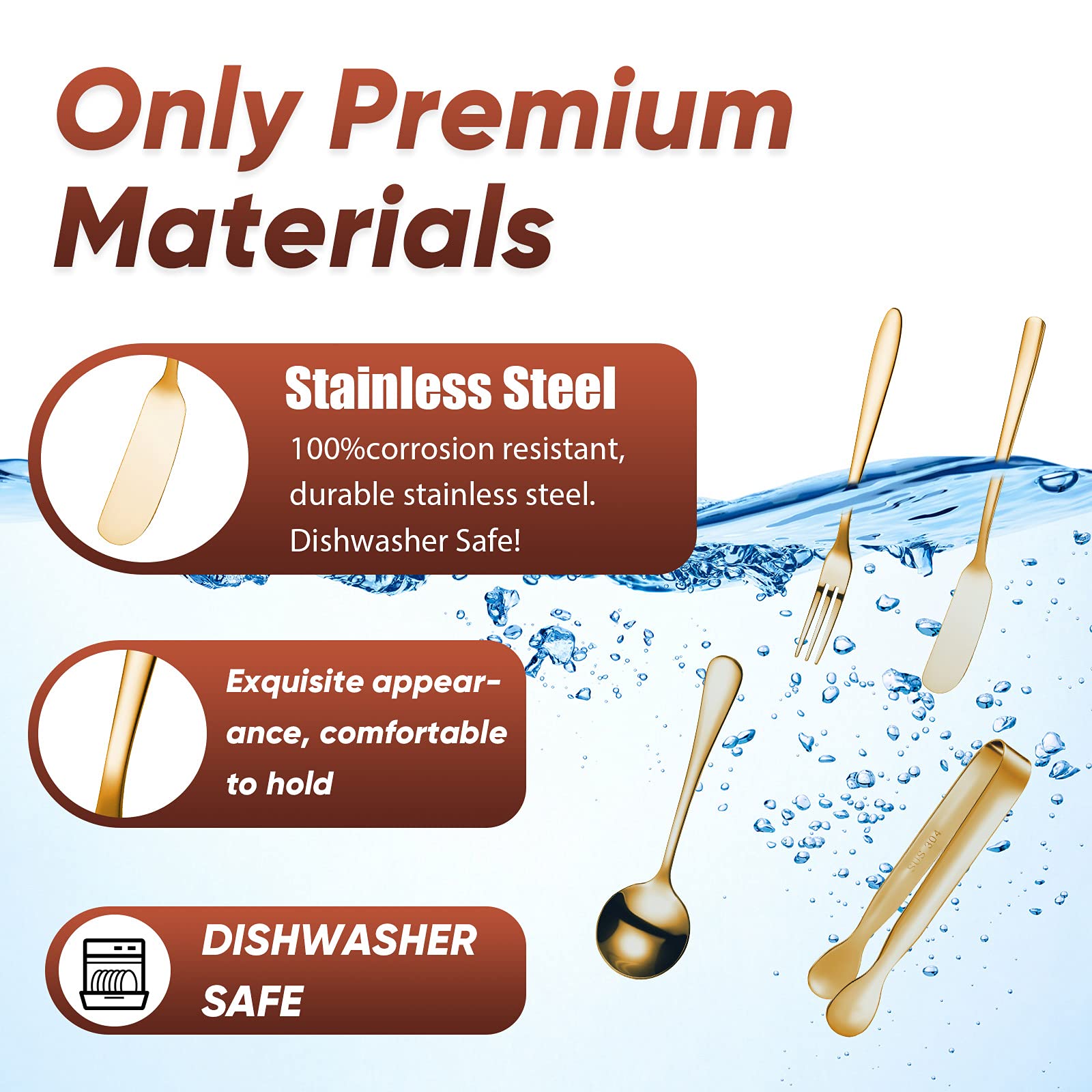 Patelai stainless steel spoons shine for coffee, desserts, and condiments.