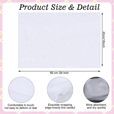 Patelai Sublimation Dishtowel folded display highlights compact, portable kitchen accessory.