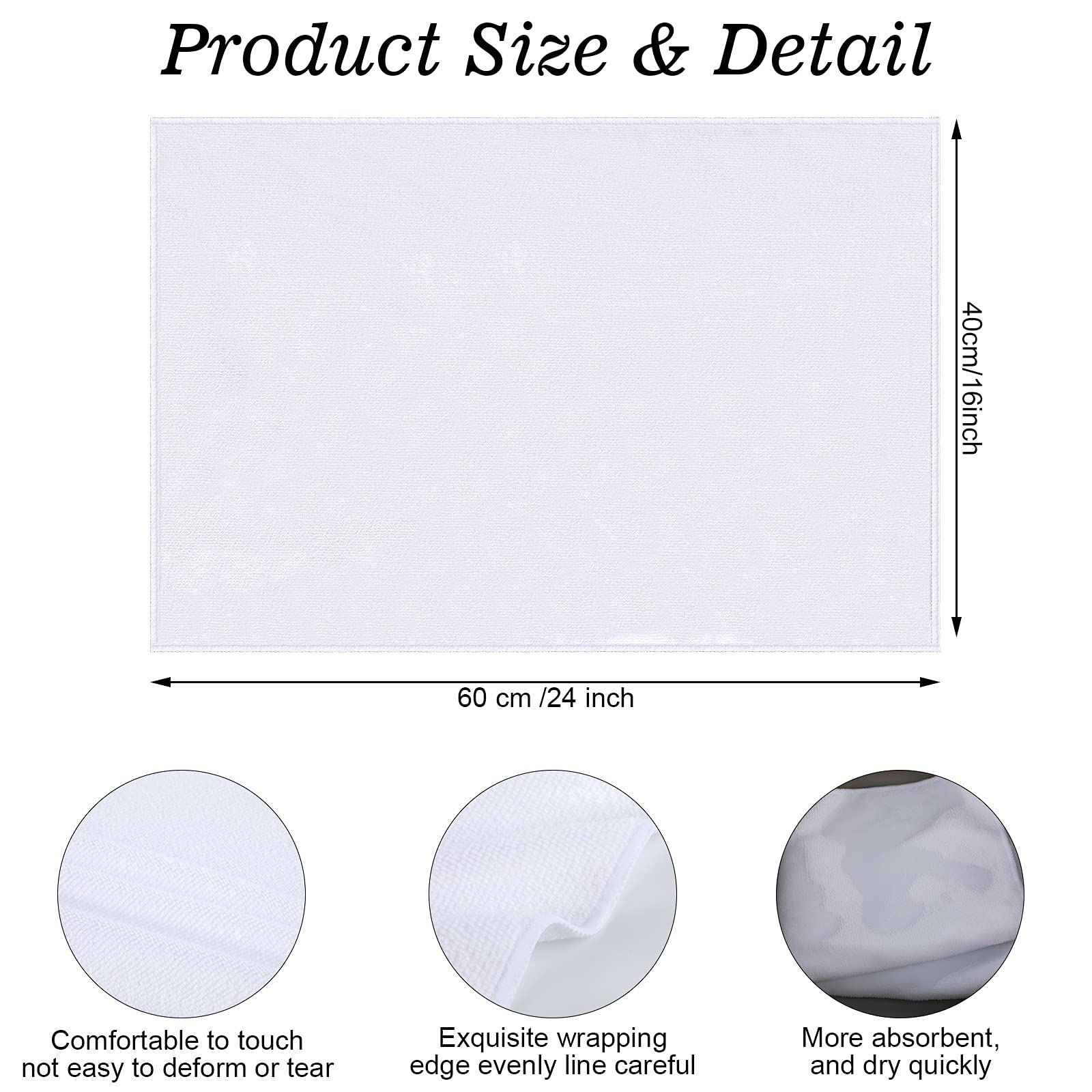 Patelai sublimation-friendly towel optimized for vibrant prints