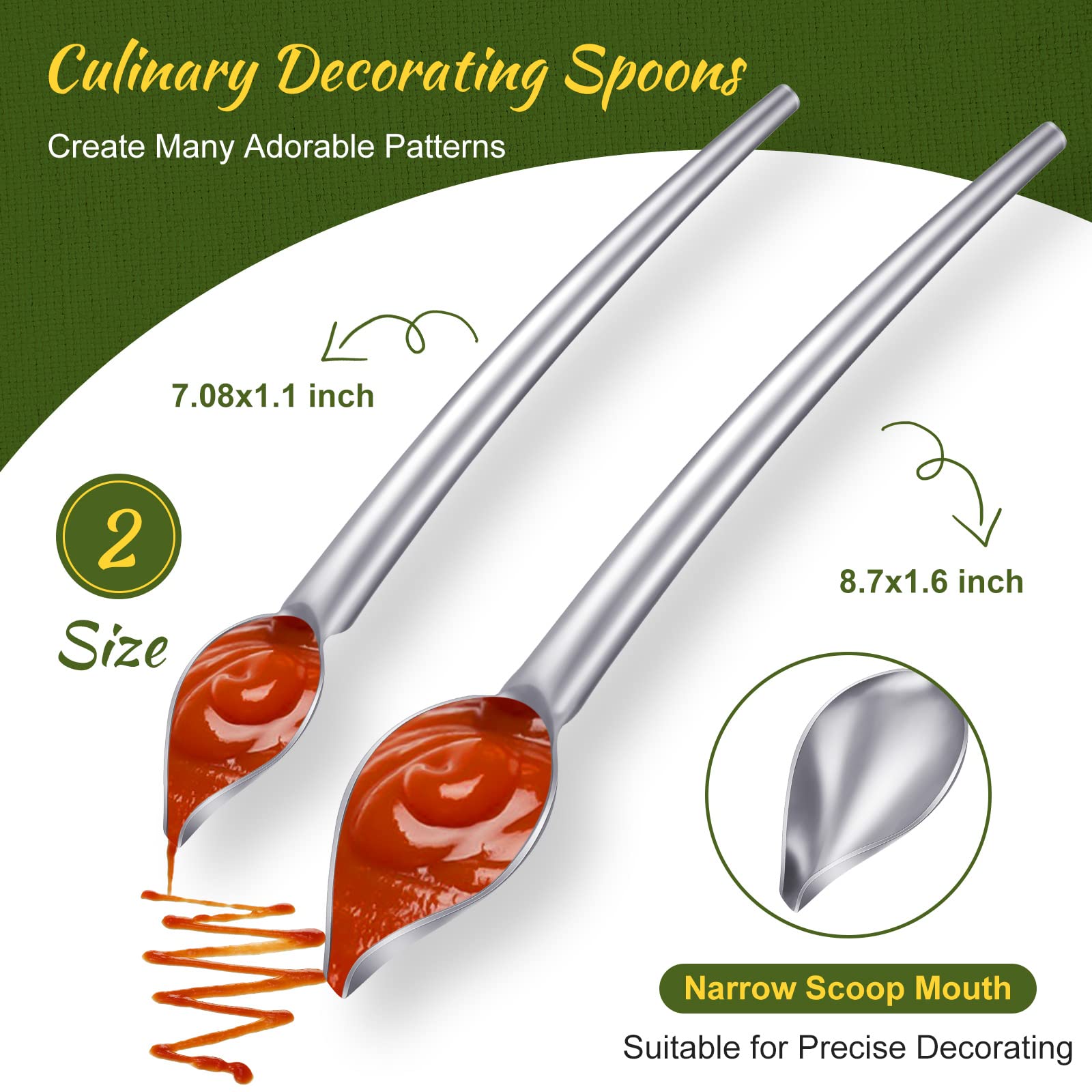 Patelai stainless steel tools with varied shapes for decorating