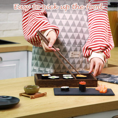 Patelai wooden chopsticks with safe polished edge for comfortable use.