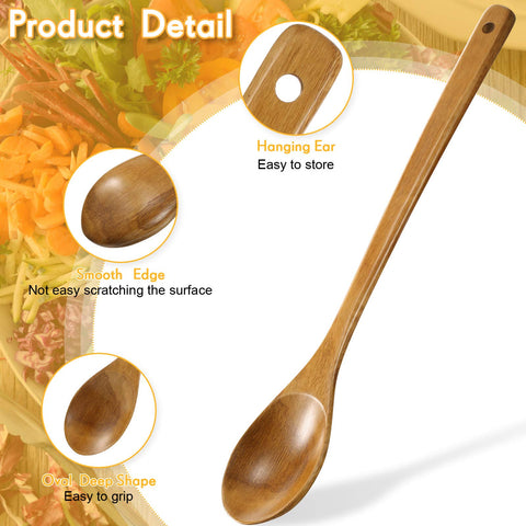 Patelai wooden spoon featuring a heat-resistant design for safe cooking.
