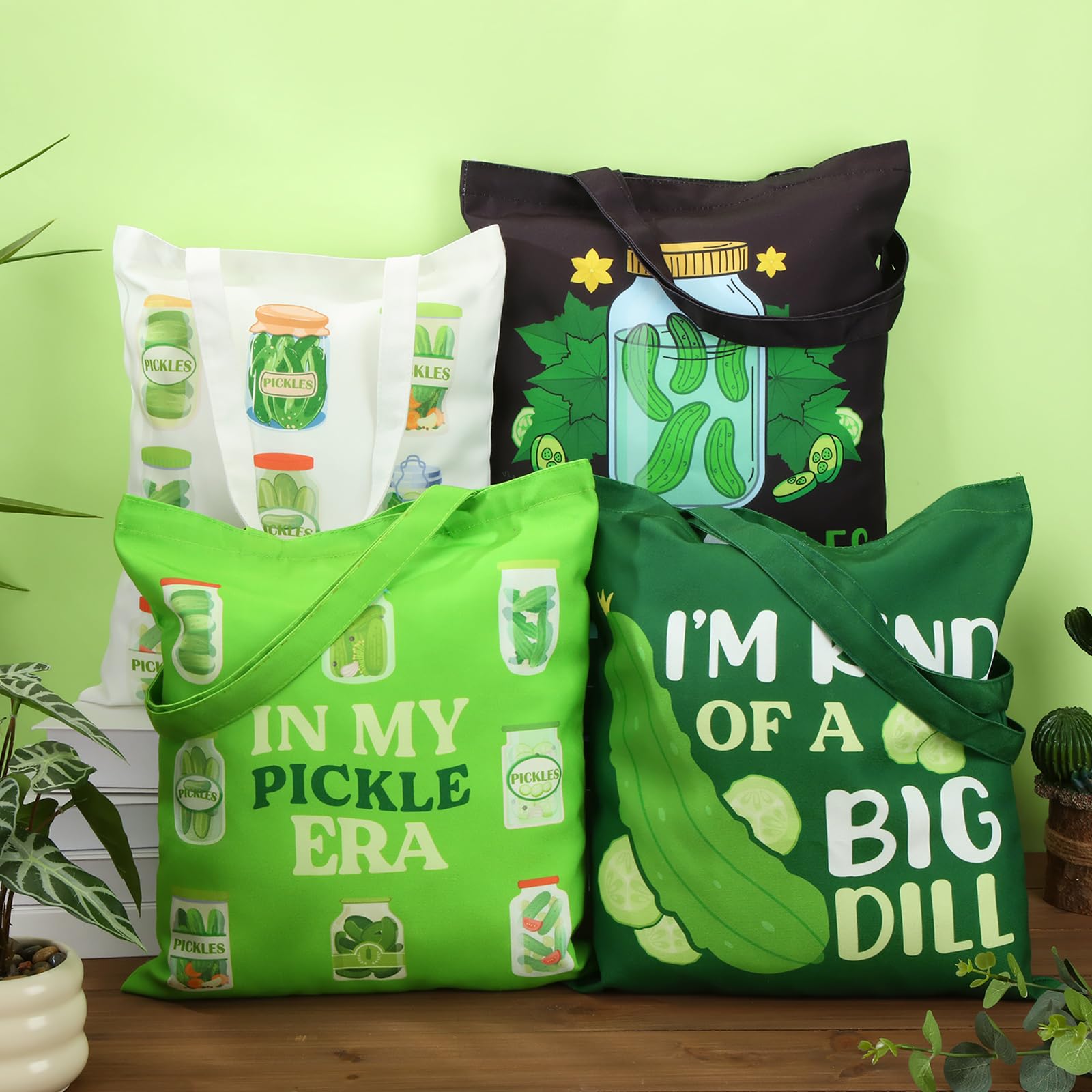 Paterr canvas material tote bag emphasizes durable, reusable design.