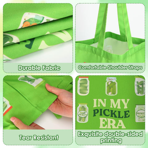 Paterr pickle lovers gift idea tote bags perfect for gifting.