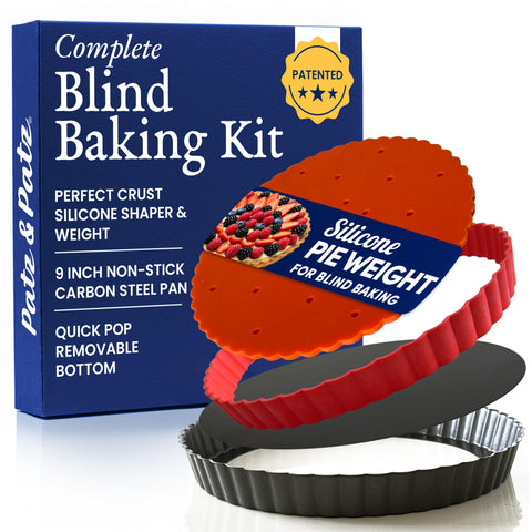 Patz&Patz Classic Tart Pan 9-inch outer view for even crust potential