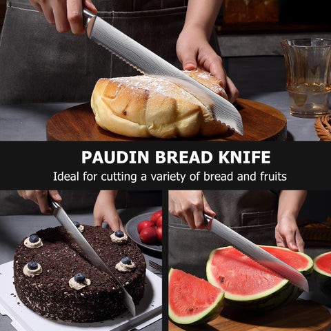 PAUDIN bread knife handles delicate cakes and hearty sandwiches with ease