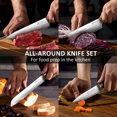 PAUDIN 8in carving knife blade close-up ideal for carving meat with clean slices