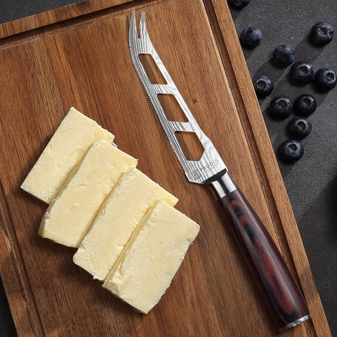 PAUDIN cheese knife stores neatly in a compact kitchen drawer