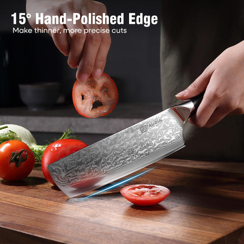 PAUDIN cloud-pattern Damascus blade adds luxury and visual detail