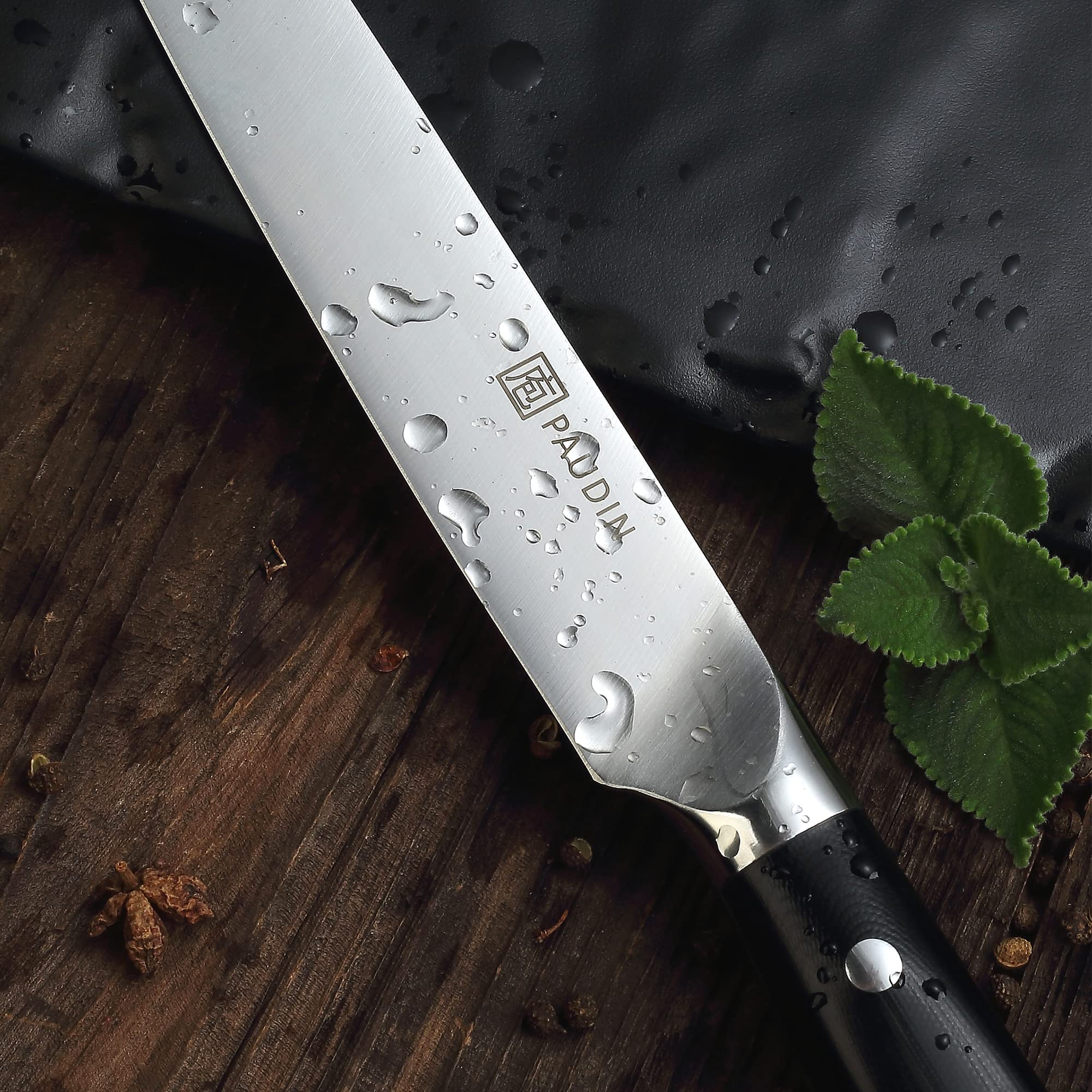 German steel blade from PAUDIN resists corrosion and stays sharp.
