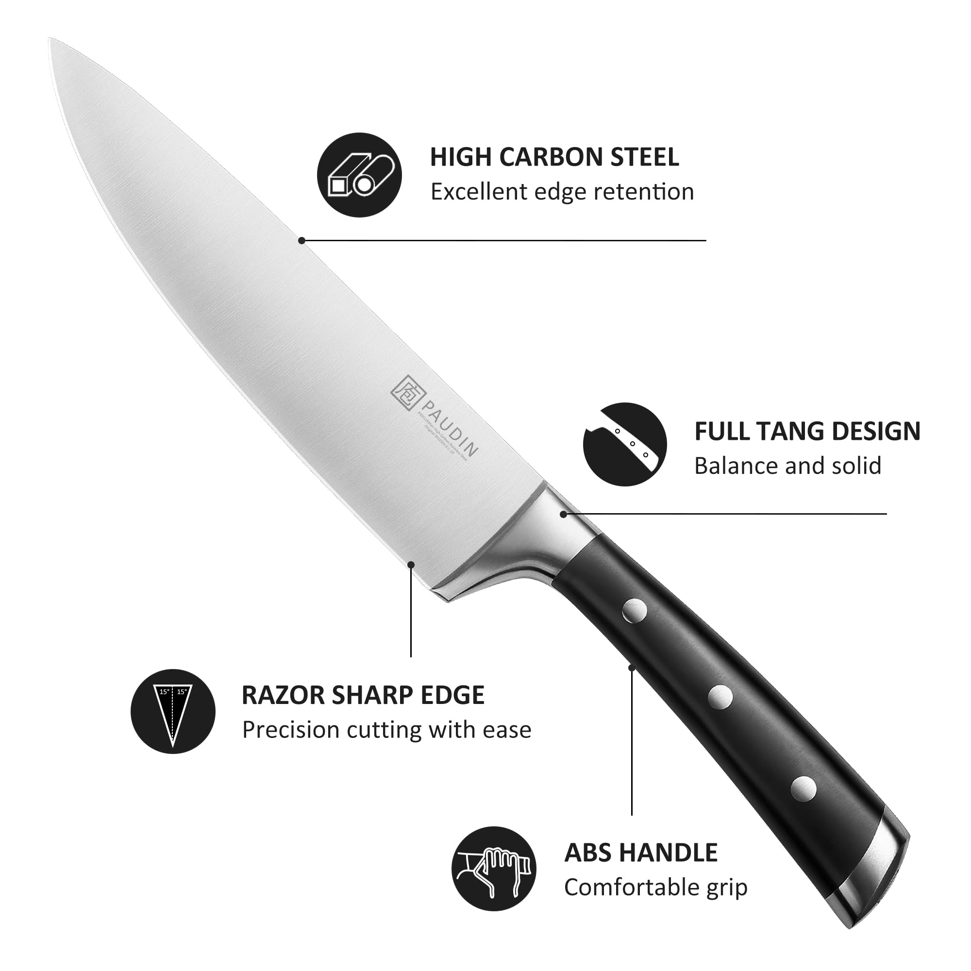PAUDIN boning knife for precise meat trimming.