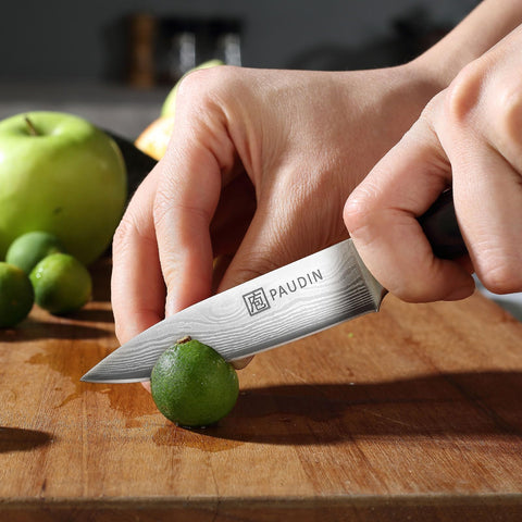 PAUDIN Paring Knife conical-ground blade enables smooth, precise cuts
