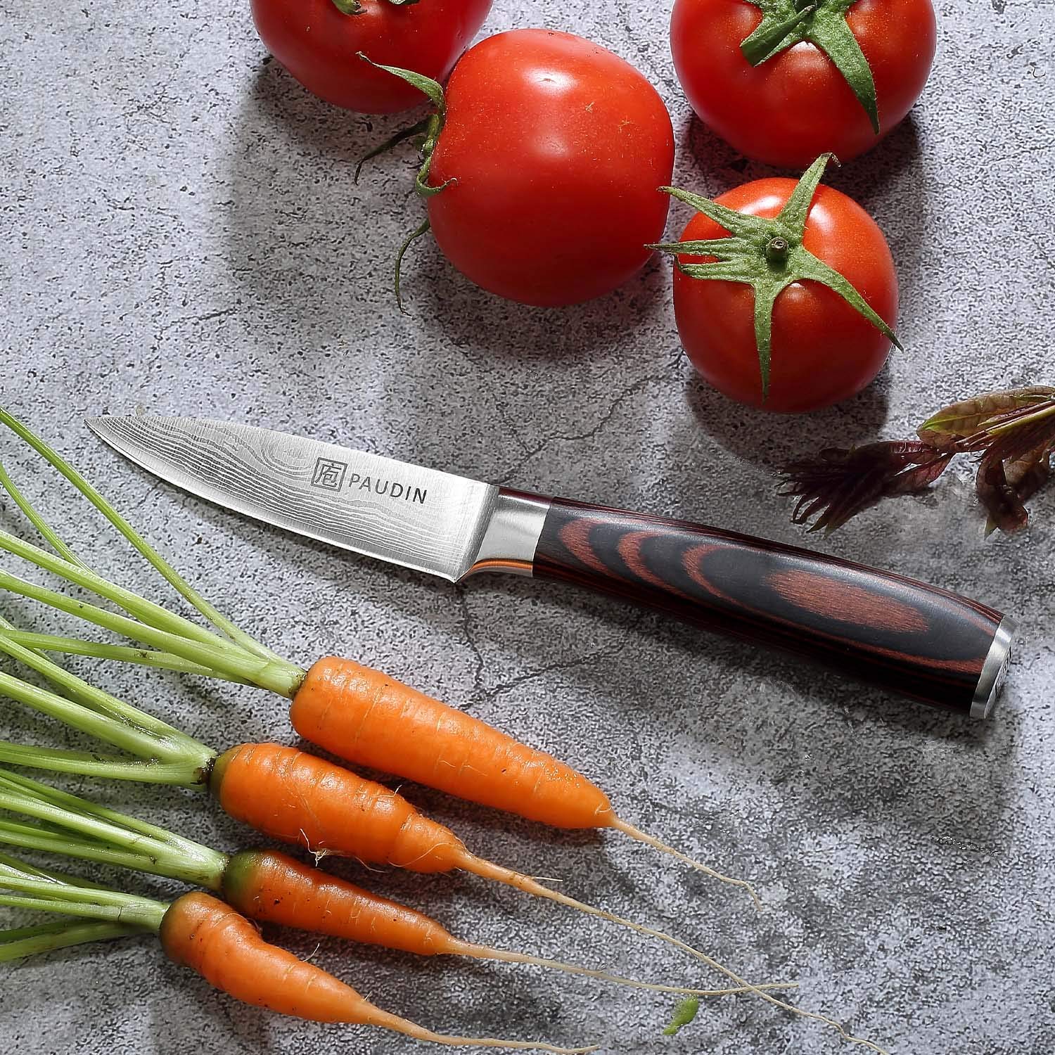 PAUDIN Paring Knife easy-clean design simplifies post-prep cleanup