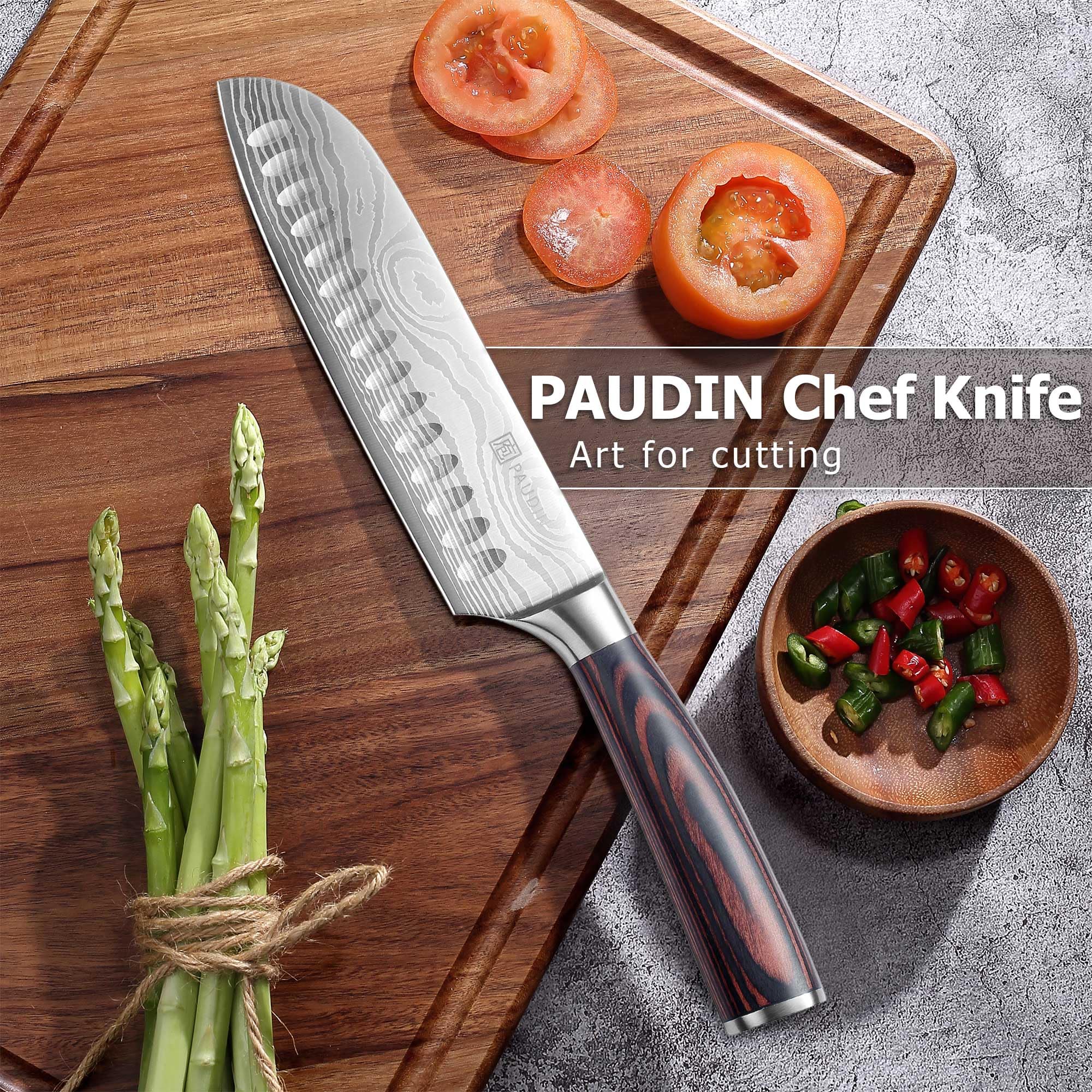 PAUDIN Santoku 7-inch in gift box makes a thoughtful kitchen gift.