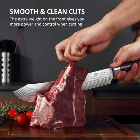 PAUDIN knife easy maintenance and rust resistance for easy cleaning