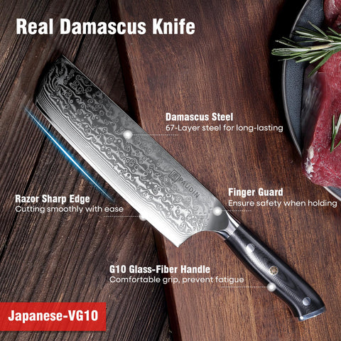 PAUDIN VG-10 stainless steel core boosts long-lasting sharpness