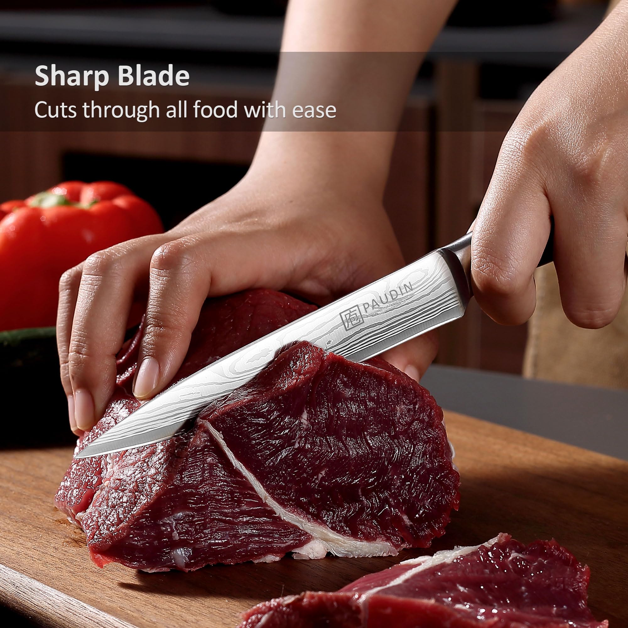 PAUDIN wave-pattern blade adds visual appeal and controlled cuts