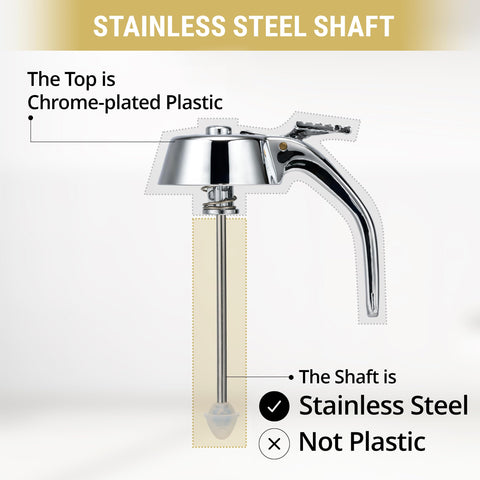 PAULSWAY glass honey dispenser shows a crystal-clear jar for precise, mess-free pouring.