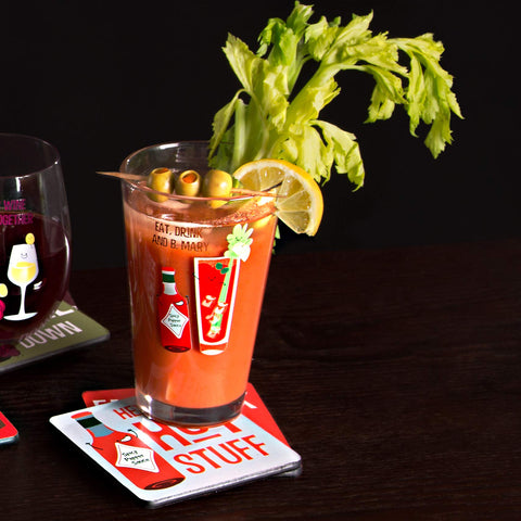 Pavilion Gift Company 16 oz pint glass for everyday use and parties.