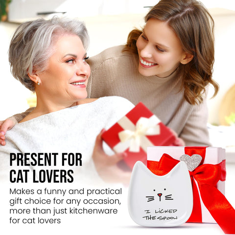 Pavilion Gift Cat Spoon Rest detailed decals stay vibrant with careful care.