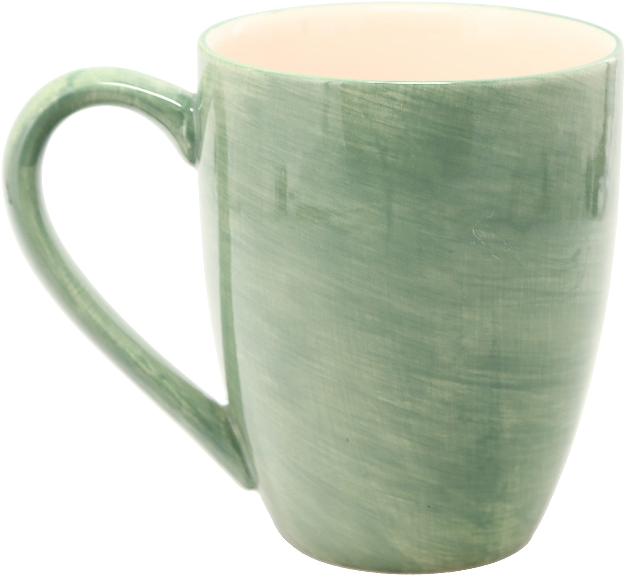 Pavilion Gift Co green mug in a cozy kitchen setting