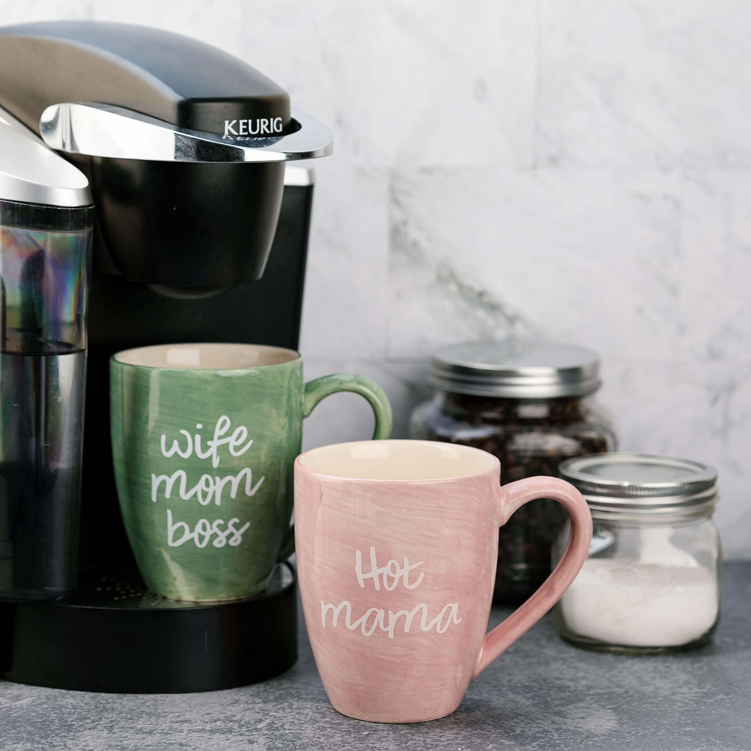 Pavilion Gift Co gift-ready Mom Life mug for gifting