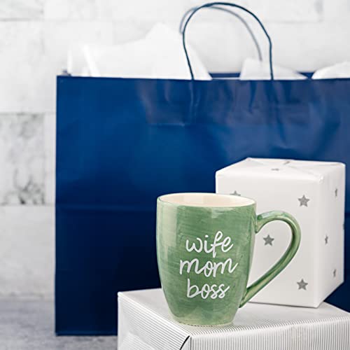 Pavilion Gift Co sturdy stoneware mug with comfortable grip