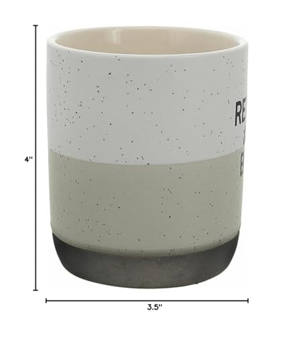 Pavilion Gift Company mug, large handle, comfortable grip and dual-tone glaze