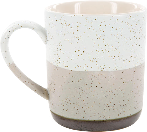 Pavilion Gift Company mug, speckled glaze, unique pattern adds character