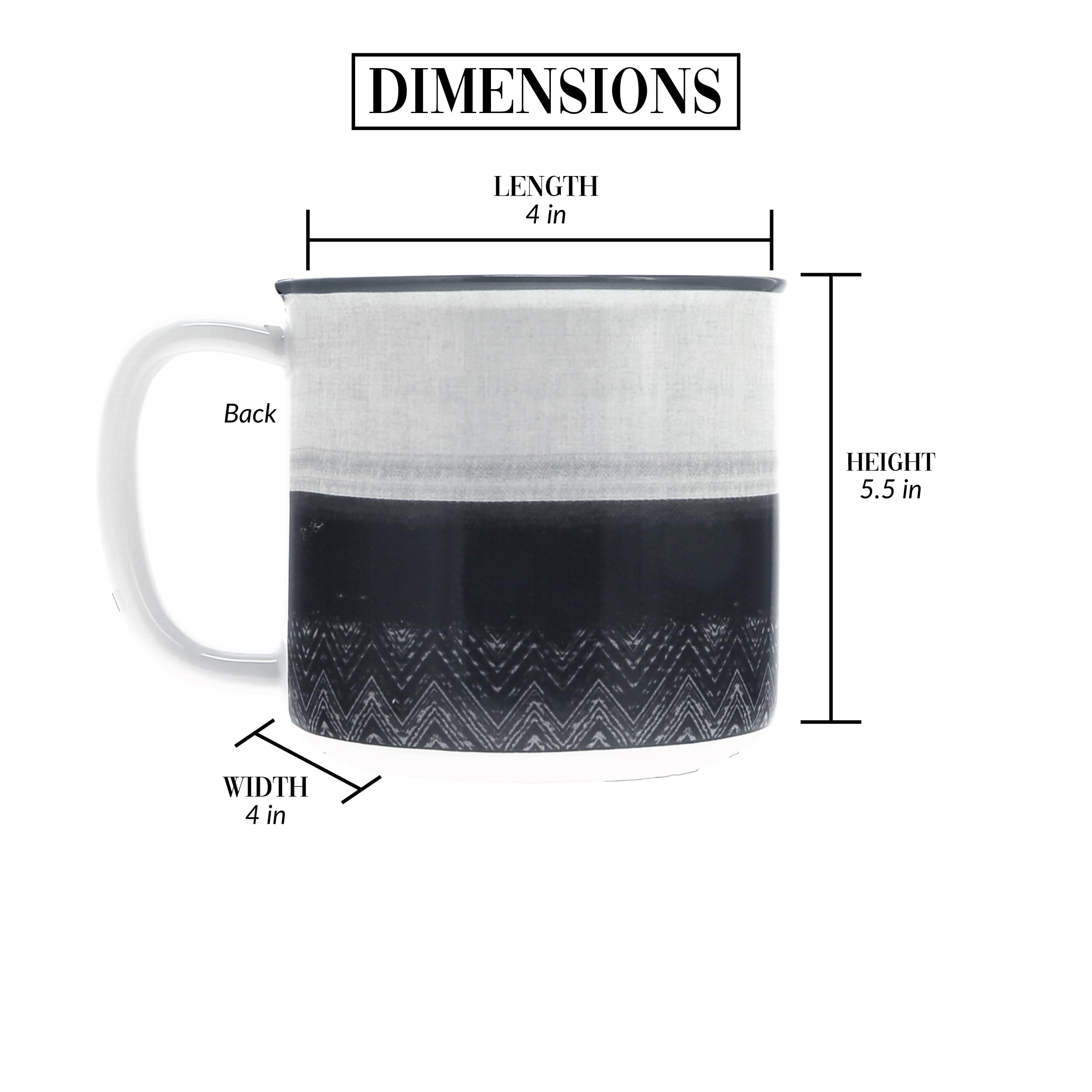 Pavilion Good In The Woods mug ombre design supports stylish cabin decor.