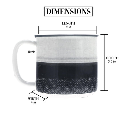 Pavilion Good In The Woods mug ombre design supports stylish cabin decor.