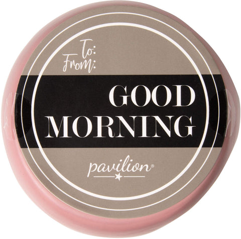 Pavilion Good Morning Sister mug is microwave safe for quick warming.
