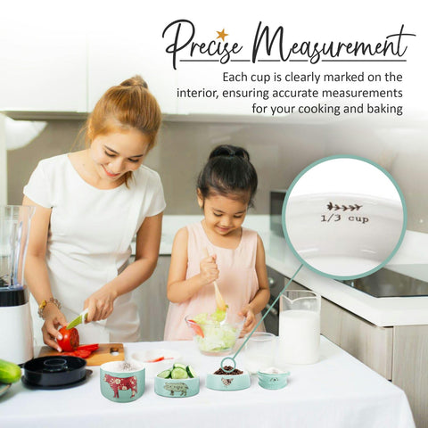 Pavilion Gift Company measuring cups feature interior measurements for easy leveling