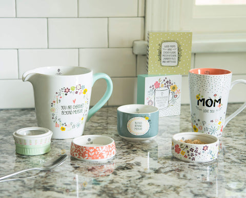 Pavilion Love You More measuring cups feature interior measurements for easy reading