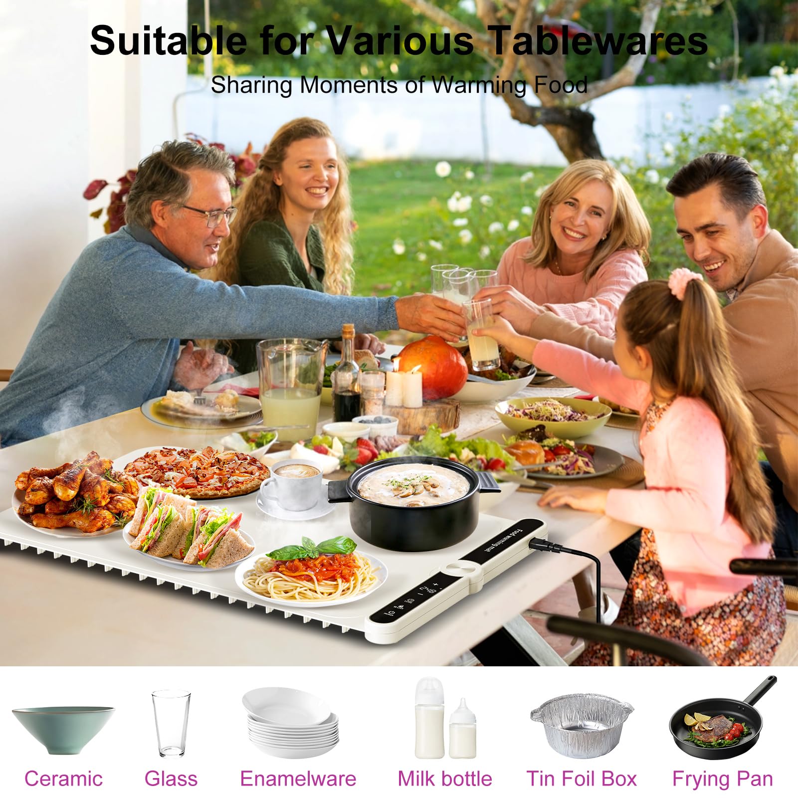 PAWCUB beige kitchen mat blends with décor and supports versatile events.