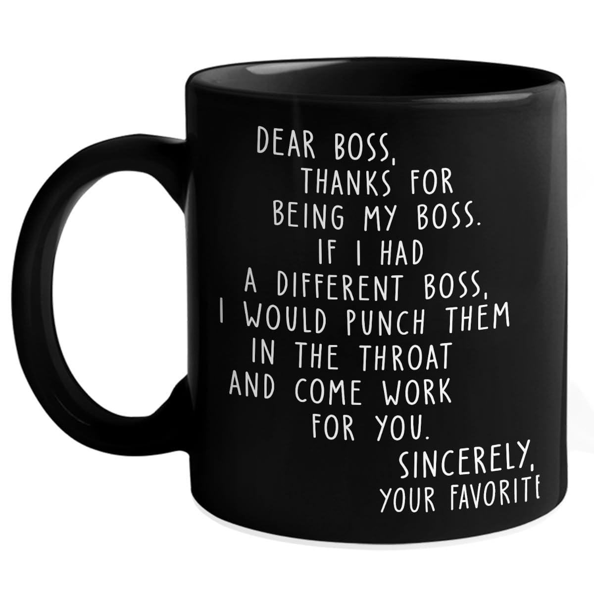 Pawfect House Dear Boss mug with front design, ideal for a thoughtful boss gift.