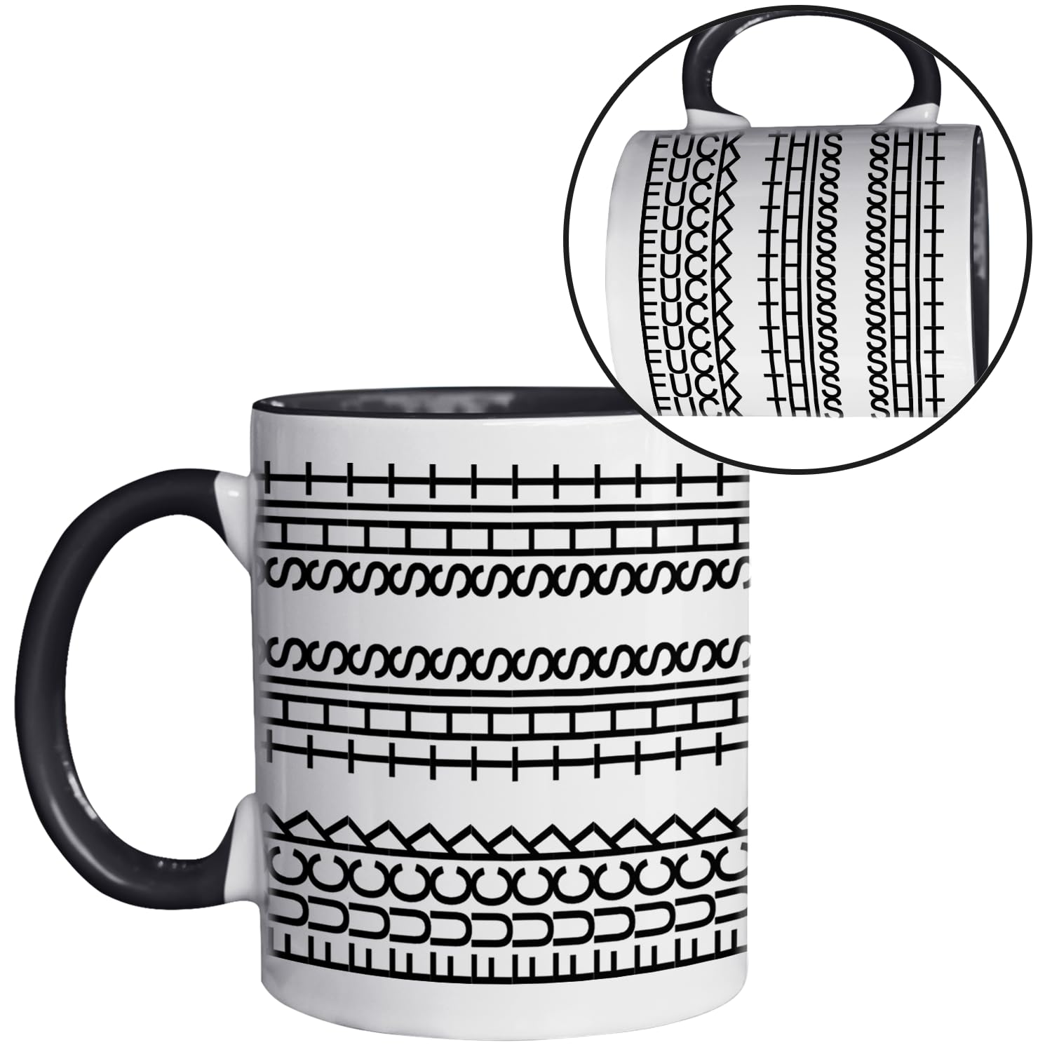 Pawfect House hidden message mug front view ready for daily coffee or tea.