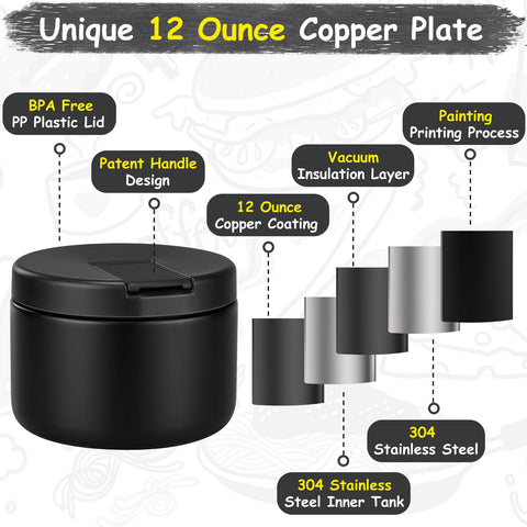 Pawtong 18/8 stainless interior preserves cleanliness and temp stability