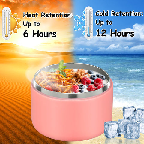 Pawtong 18-8 stainless steel interior preserves temperature on the go.
