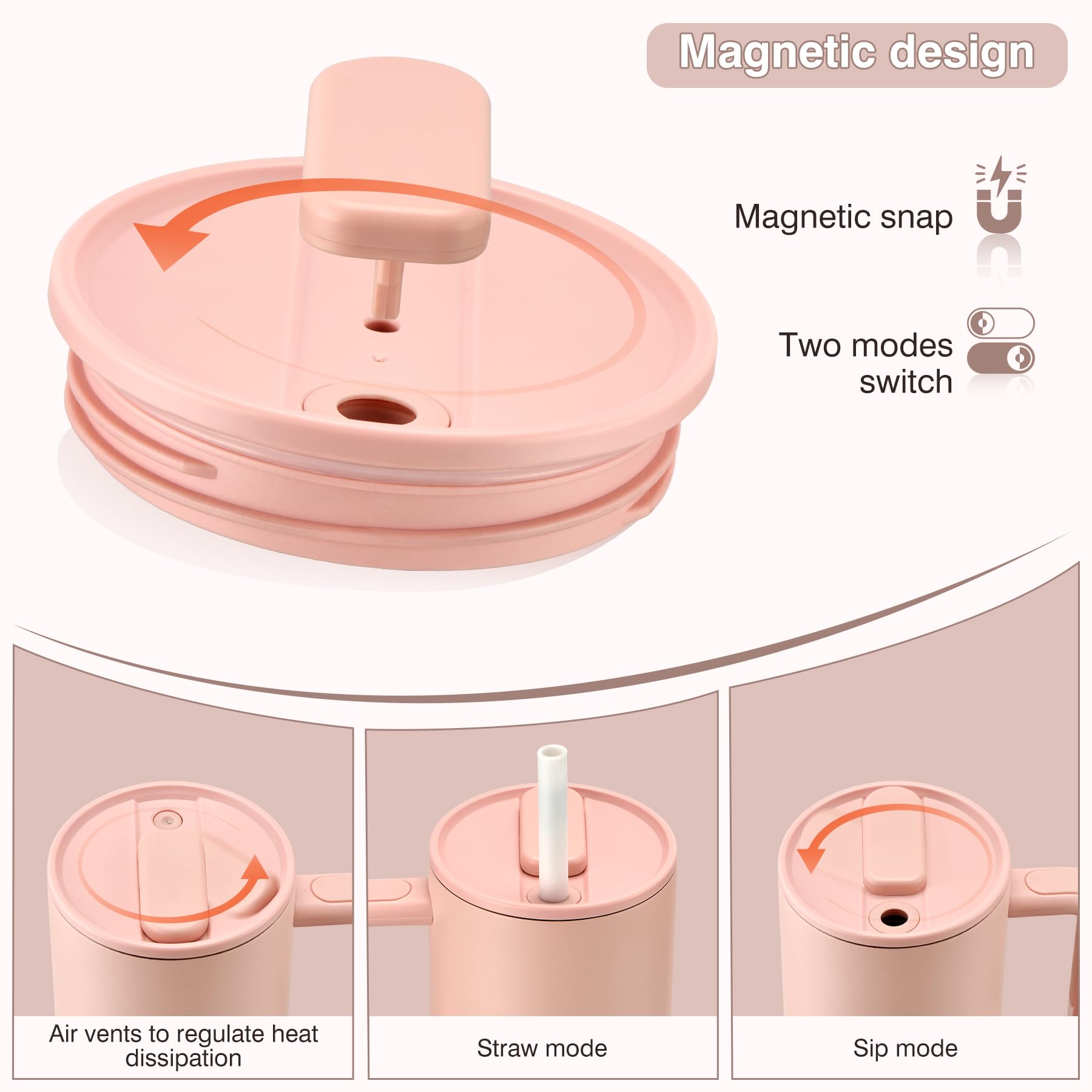 Pawtong 2-in-1 lid focuses on easy sipping and sealing.