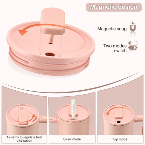 Pawtong 2-in-1 lid focuses on easy sipping and sealing.