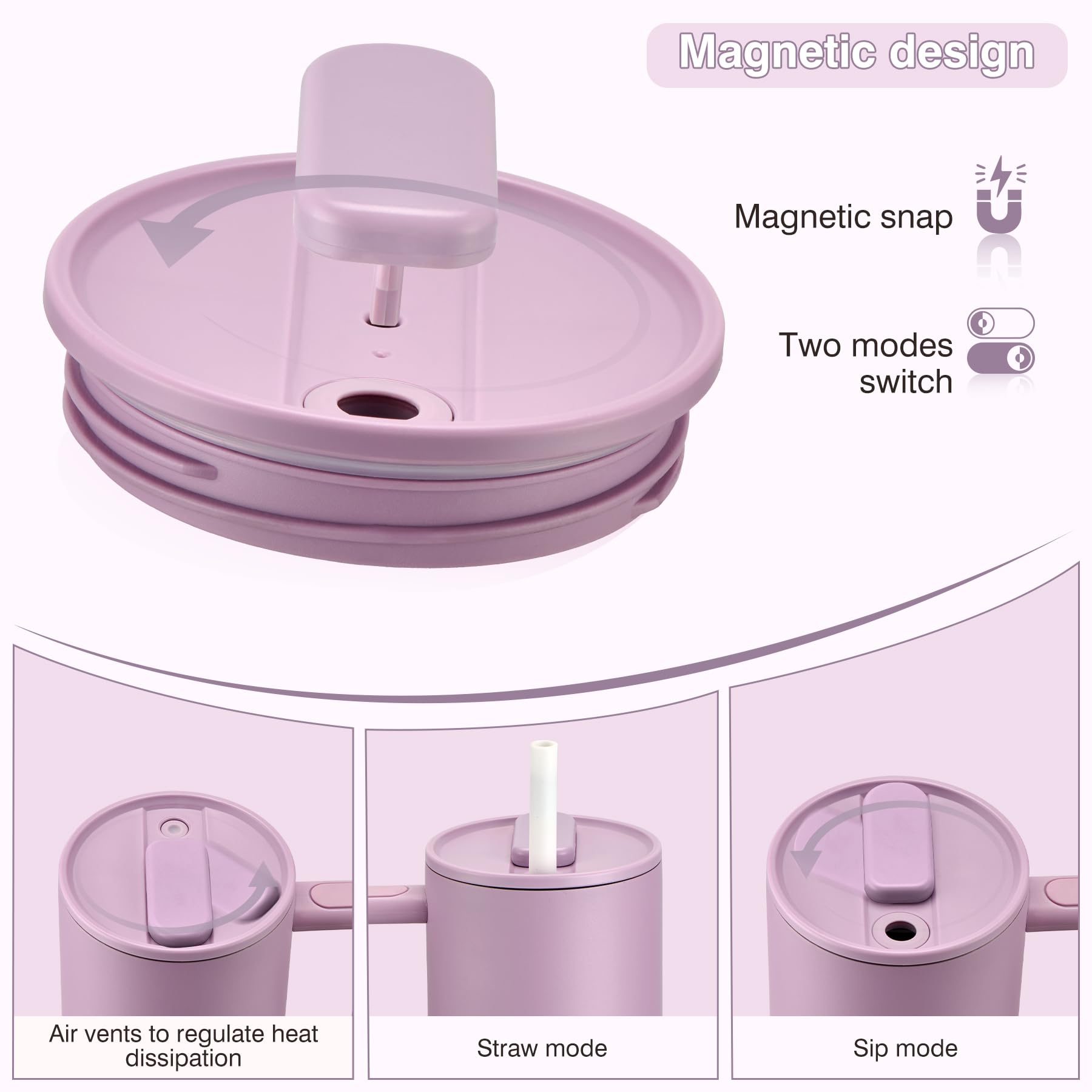 Pawtong 40oz tumbler bottom detachable 2-in-1 for easy cleaning