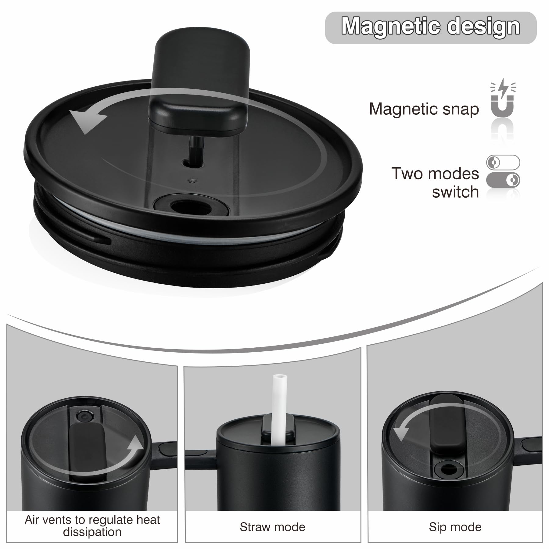Pawtong tumbler with handle keeps beverages easy to carry on commutes.