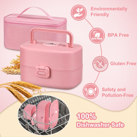 Pawtong bento three-compartment layout for balanced meals.