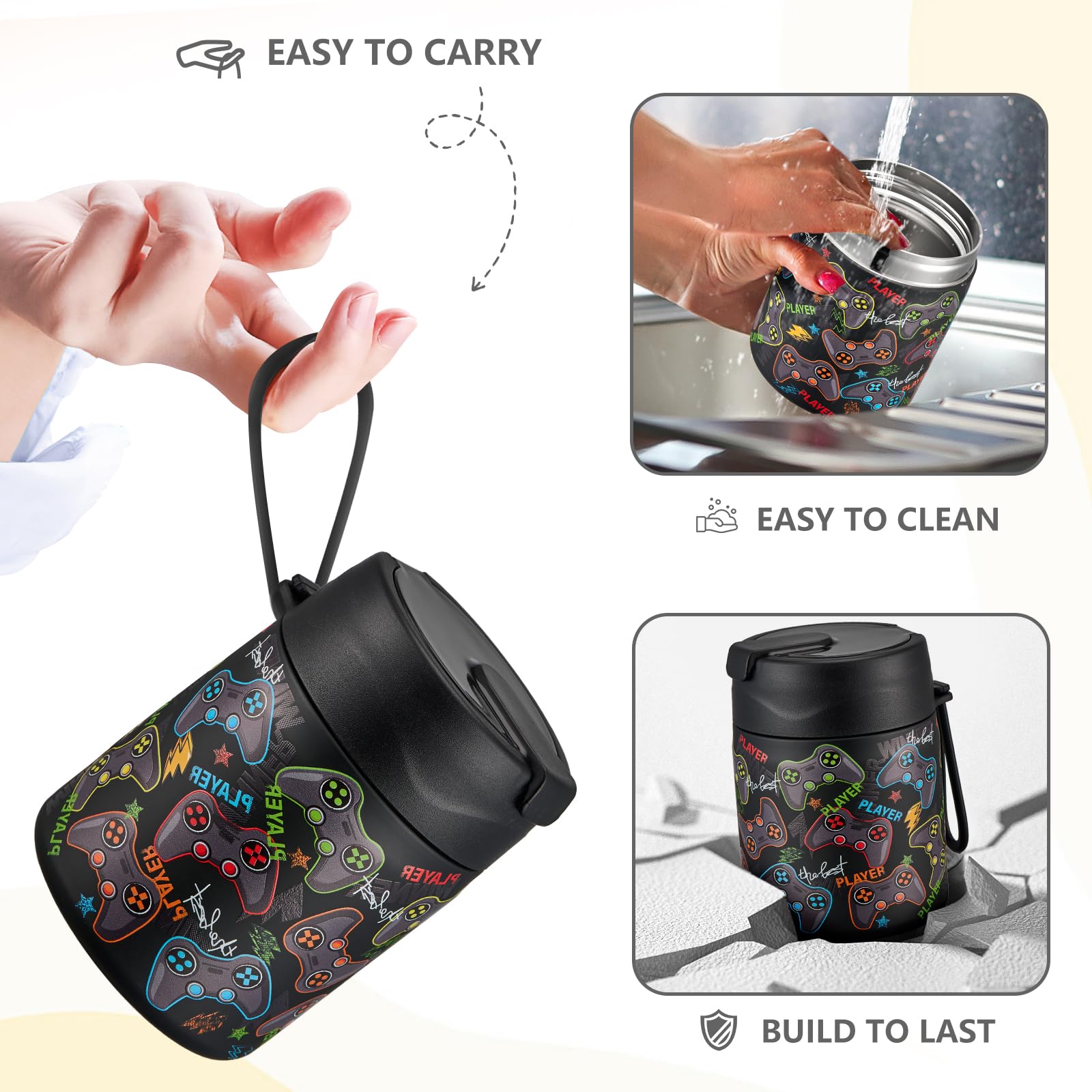 Pawtong BPA-free 304 stainless steel body for healthy meals